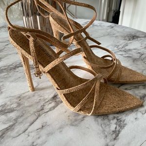 Brown Strappy Heels